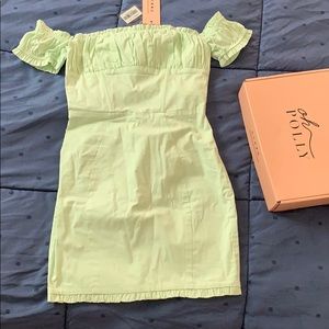 Oh Polly Green Mini Dress
